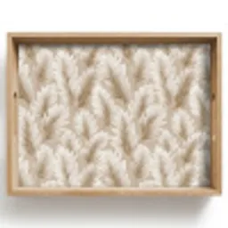 Botanisch - Patroon - Beige Dienblad Rechthoek middel 911 -z3d_shopping