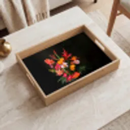 Boeket - Bloemen - Exotisch Dienblad Rechthoek middel -sfeer1