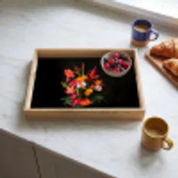 Boeket - Bloemen - Exotisch Dienblad Rechthoek middel -sfeer2