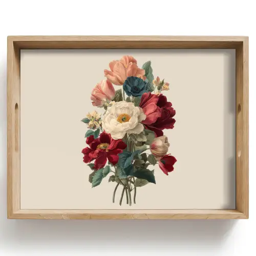 Boeket - Warme tinten - Elegant Dienblad Rechthoek middel -z3d_shopping