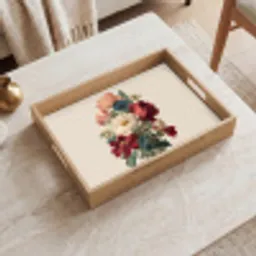 Boeket - Warme tinten - Elegant Dienblad Rechthoek middel -sfeer1