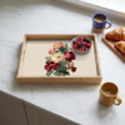 Boeket - Warme tinten - Elegant Dienblad Rechthoek middel -sfeer2