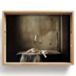 Strik - Beige - Witte - Wijn Dienblad Rechthoek middel -z3d_shopping