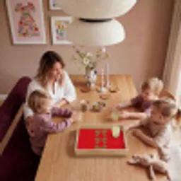 Strikken - Panterprint - Rood Dienblad Rechthoek middel -sfeer4