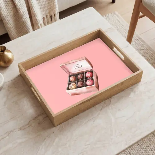 Doosje - Bonbons - Liefdevolle - Tekst Dienblad Rechthoek middel -sfeer1