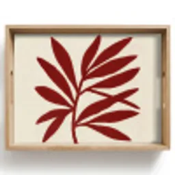 Tak - Bladeren - Rood Dienblad Rechthoek middel -z3d_shopping