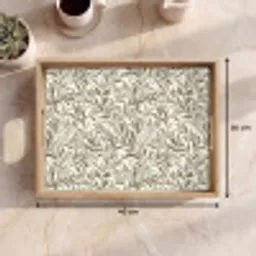 Takken - Botanisch - Taupe Dienblad Rechthoek middel 911 -USP_Formaat