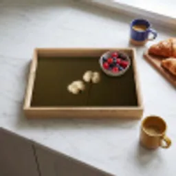 Takken - Katoen - Wit - Bollen Dienblad Rechthoek middel -sfeer2