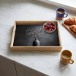 Takken - Vaas - Bolletjes - Wit Dienblad Rechthoek middel -sfeer2