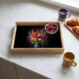 Felgekleurd - Bloemen - Vaas Dienblad Rechthoek middel -sfeer2
