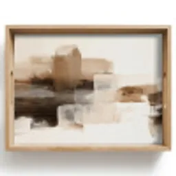 Penseelstreken - Abstract landschap - Rust Dienblad Rechthoek middel -z3d_shopping