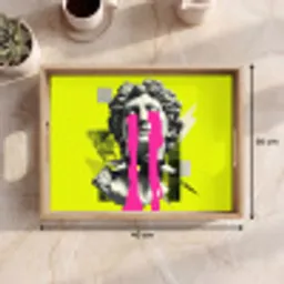 Buste - Verf - Geel Dienblad Rechthoek middel -USP_Formaat