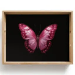 Vlinder - Fuchsia - Grafisch Dienblad Rechthoek middel -z3d_shopping