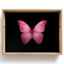 Vlinder - roze - Elegant Dienblad Rechthoek middel -z3d_shopping