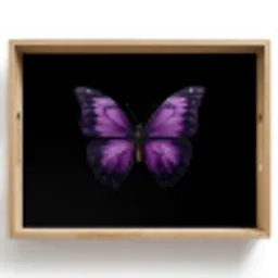 Vlinder - Paars - Levendig Dienblad Rechthoek middel -z3d_shopping