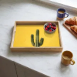 Cactus - Groen - Minimalistisch Dienblad Rechthoek middel -sfeer2