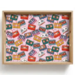 Cassette - Patroon - Roze Dienblad Rechthoek middel 911 -z3d_shopping