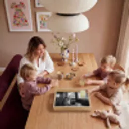 Kat - Koffie - Brood - Zwart Dienblad Rechthoek middel -sfeer4