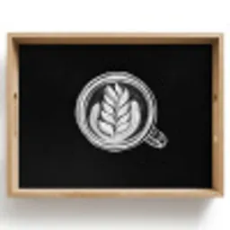 Krijttekening - Koffie - Latte art Dienblad Rechthoek middel -z3d_shopping