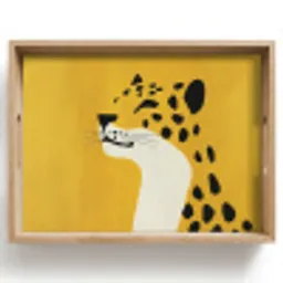 Cheetah - Illustratie - Geel Dienblad Rechthoek middel -z3d_shopping