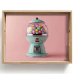 Kauwgom - Retro - Snoep - Roze Dienblad Rechthoek middel -z3d_shopping