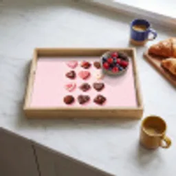 Chocolaatjes - Hartvormig - Liefste Dienblad Rechthoek middel -sfeer2