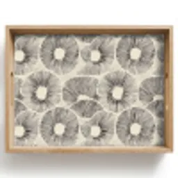Cirkels - Patroon - Zwart Dienblad Rechthoek middel 911 -z3d_shopping