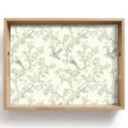Klassiek - Vogels - Groen Dienblad Rechthoek middel 911 -z3d_shopping