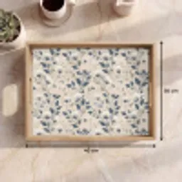 Klassiek - Botanisch - Kleurrijk Dienblad Rechthoek middel 911 -USP_Formaat