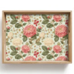Klassiek - Botanisch - Veelkleurig Dienblad Rechthoek middel 911 -z3d_shopping
