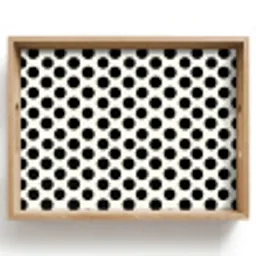 Klassiek - Stippen - Zwart Dienblad Rechthoek middel 911 -z3d_shopping