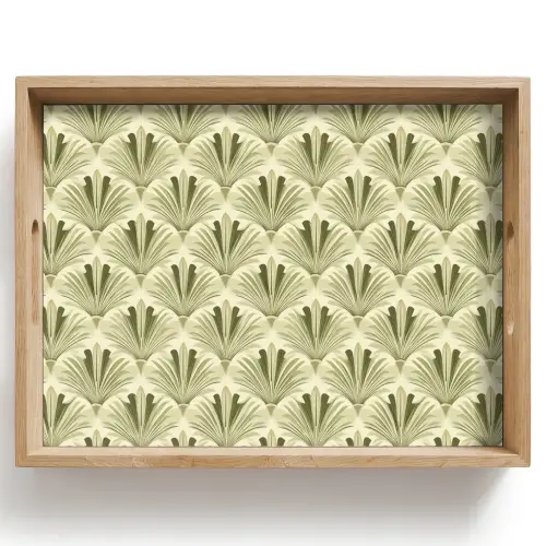 Klassiek - Waaier - Groen Dienblad Rechthoek middel 911 -z3d_shopping