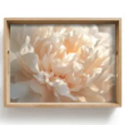 Close up - Pioenroos - Lichtroze Dienblad Rechthoek middel -z3d_shopping