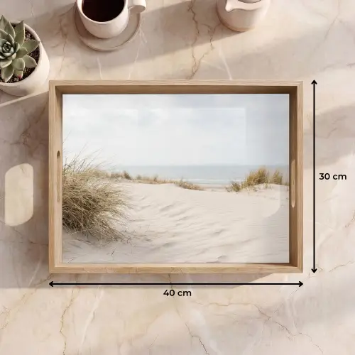 Wolken - Duinlandschap - Zand Dienblad Rechthoek middel -USP_Formaat