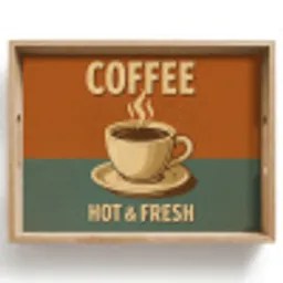 Koffie - Kop - Vintage - Quote Dienblad Rechthoek middel -z3d_shopping