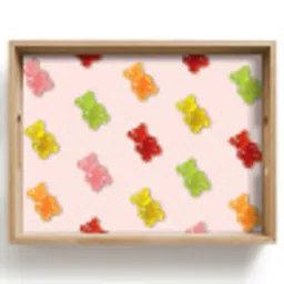 Kleur - Snoep - Roze Dienblad Rechthoek middel -z3d_shopping
