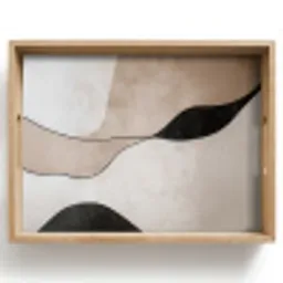 Contourlijnen - Abstracte landschap Dienblad Rechthoek middel -z3d_shopping
