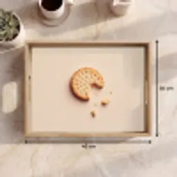 Koekje - Kruimels - beige Dienblad Rechthoek middel -USP_Formaat