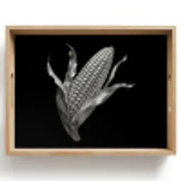 Maïskolf - Glanzend metaal - Elegant Dienblad Rechthoek middel -z3d_shopping
