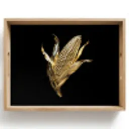 Mais - Eten - Goud - Zwart Dienblad Rechthoek middel -z3d_shopping