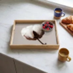 Katoenbol - Minimalistisch - Wit Dienblad Rechthoek middel -sfeer2