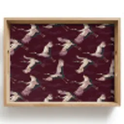Kraanvogels - Klassiek - Bordeaux Dienblad Rechthoek middel 911 -z3d_shopping