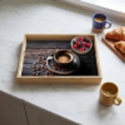 Kop - Koffie - Hout - Bonen Dienblad Rechthoek middel -sfeer2