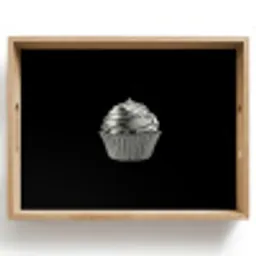 Cupcake - Luxueus - Zilver Dienblad Rechthoek middel -z3d_shopping