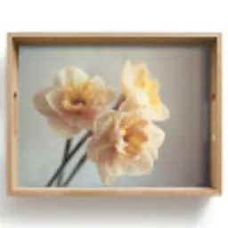 Narcissen - Geel - Bloemblaadjes Dienblad Rechthoek middel -z3d_shopping