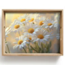 Madeliefjes - Wit - Zonlicht Dienblad Rechthoek middel -z3d_shopping