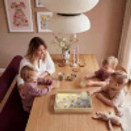 Madeliefjes - Wit - Zonlicht Dienblad Rechthoek middel -sfeer4