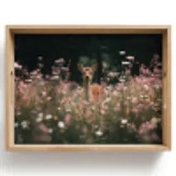 Hert - Wilde bloemen - Bos Dienblad Rechthoek middel -z3d_shopping