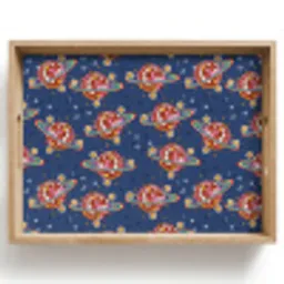 Disco - Blauw - Patroon Dienblad Rechthoek middel 911 -z3d_shopping