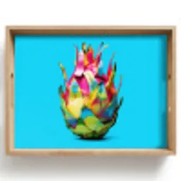 Drakenfruit - Blauw - Levendig Dienblad Rechthoek middel -z3d_shopping